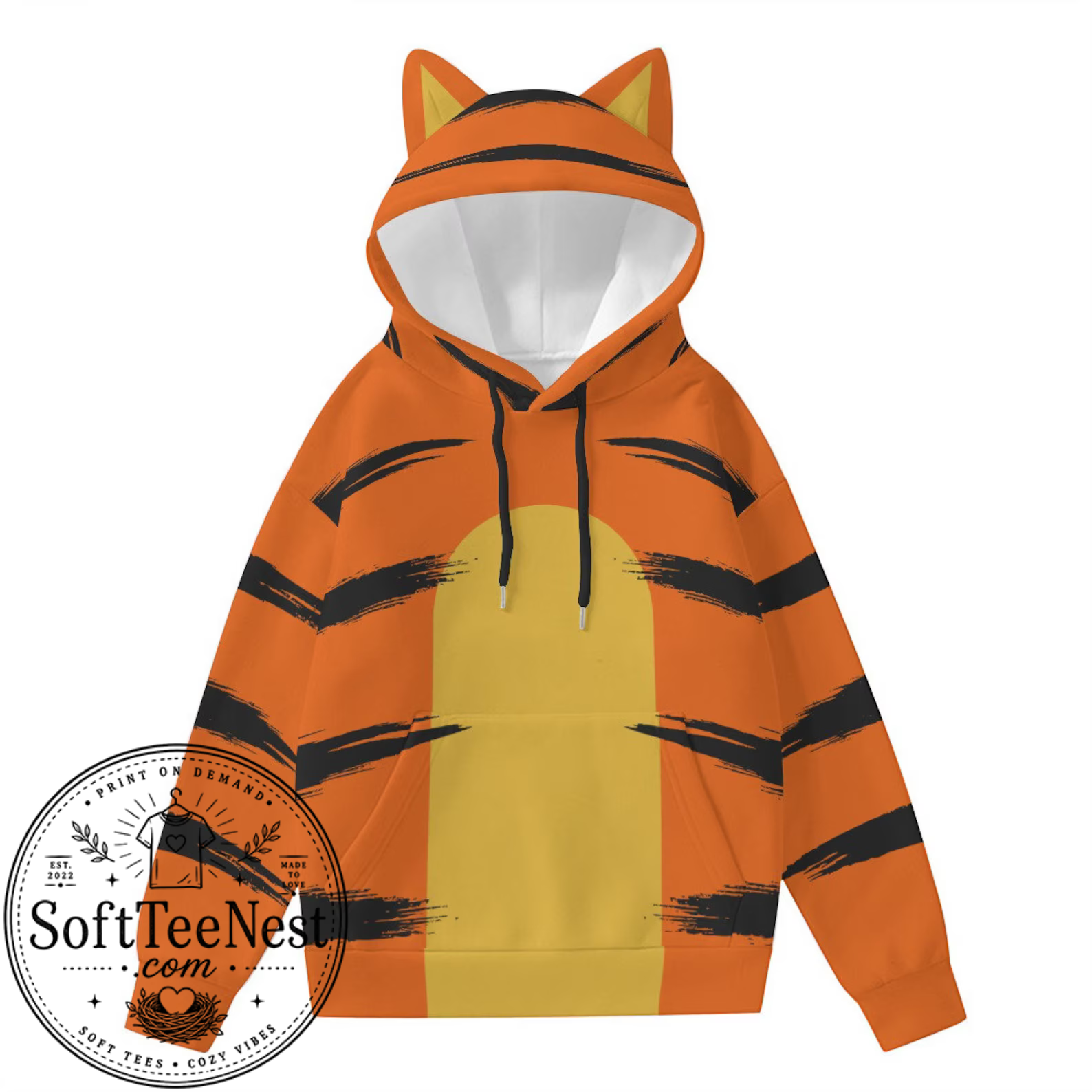 Tiger Halloween Costume Hoodie Adult Theme Park Cosplay Sweatshirt
