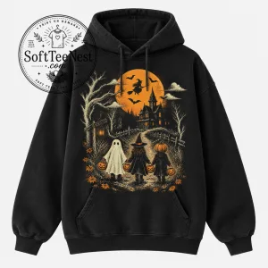 Vintage Halloween Sweatshirt, Retro Witchy Graphic Crewneck, 90s Trick or Treat Shirt 2 Vintage Halloween Sweatshirt, Retro Witchy Graphic Crewneck, 90s Trick or Treat Shirt