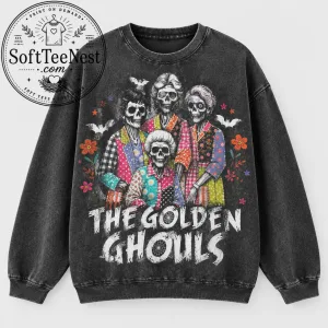 Preppy Halloween Skeleton Friends Sweater