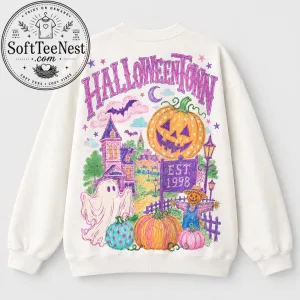 Pink Spooky Town Halloween T-Shirt