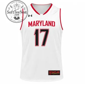 Maryland Basketball Jersey, White Red Basketball Jersey 2 Maryland Basketball Jersey, White Red Basketball Jersey