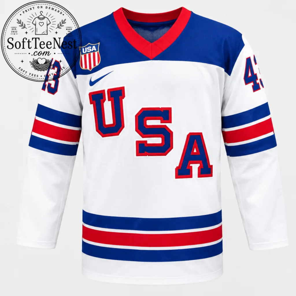 Thiết kế chưa có tên (42) Nike Hockey Jersey – USA Inspired Red White Blue Ice Hockey Shirt