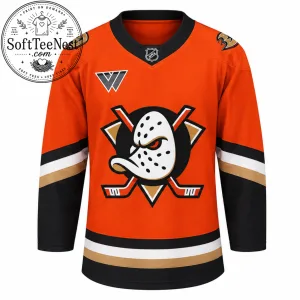 Anaheim Ducks Hockey Jersey – Retro Orange Black Ice Hockey Shirt 2 Anaheim Ducks Hockey Jersey – Retro Orange Black Ice Hockey Shirt