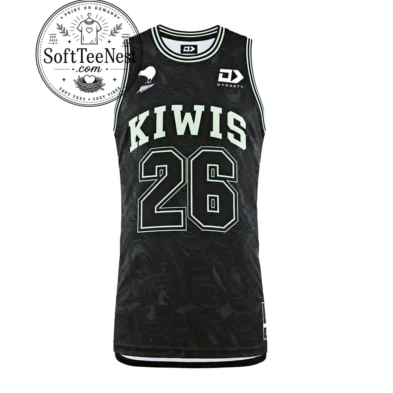 Basketball Jerseys – Retro Kiwis 26 Basketball Jersey, Vintage Sports Tank Top