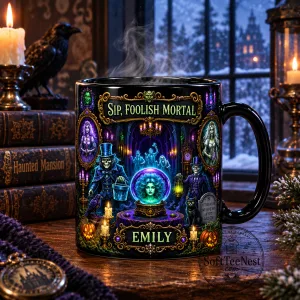 Gothic Magic Haunted Mansion Halloween Mug – Foolish Mortal Design