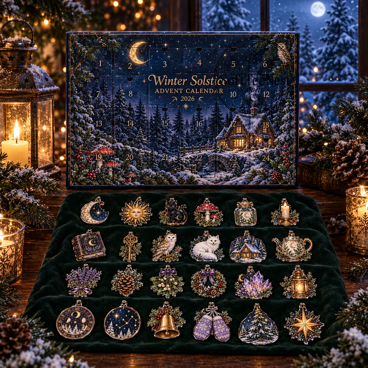 2026 Winter Solstice Cottagecore Advent Calendar – Witchy Winter Countdown