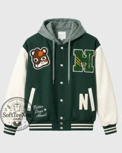 J-Hope (Jung Hoseok) Green Varsity Jacket – BTS Inspired Letterman Baseball Jacket 2 J-Hope (Jung Hoseok) Green Varsity Jacket – BTS Inspired Letterman Baseball Jacket
