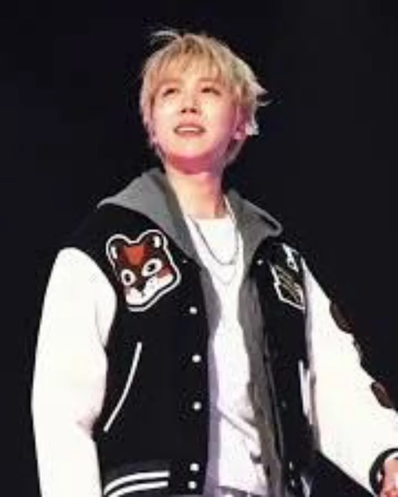 Thiết kế chưa có tên (64) J-Hope (Jung Hoseok) Green Varsity Jacket – BTS Inspired Letterman Baseball Jacket – image 2 of 2