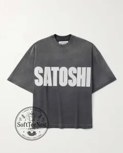 Jungkook Satoshi Oversized T-Shirt – Vintage Washed Black K-Pop Streetwear Tee 2 Jungkook Satoshi Oversized T-Shirt – Vintage Washed Black K-Pop Streetwear Tee