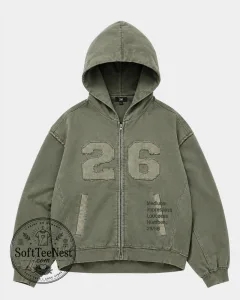 Jungkook Military Green Utility Jacket – K-Pop Inspired Fringe Detail Streetwear