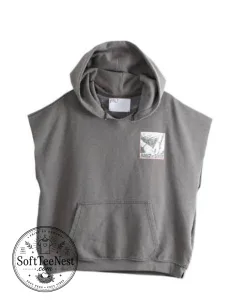 Justin Bieber Brown Sleeveless Hoodie 1 Justin Bieber Brown Sleeveless Hoodie