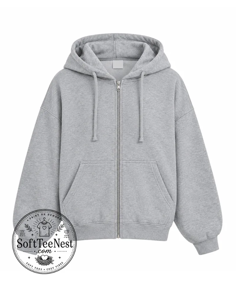 Justin Bieber Grey Zip-Up Hoodie and Sweatpants Set – Minimalist Celebrity Streetwear Tracksuit